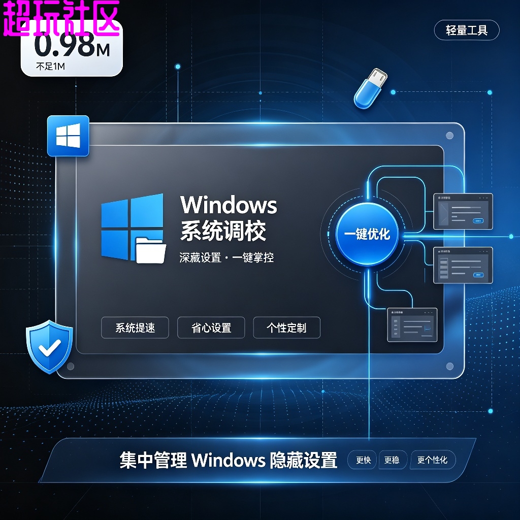 Windows系统调校工具最新版 简洁无广告 免费分享